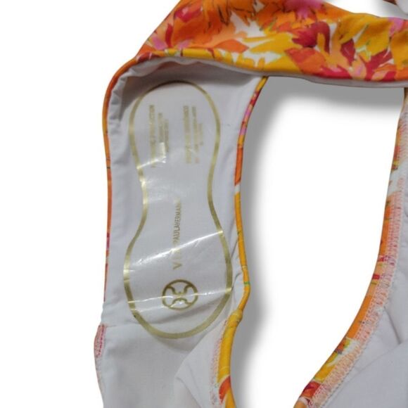 New VIX Bikini Bottom Size Large Vix Lowana Mustard Giulia Bikini Bottom Floral - Picture 6 of 7